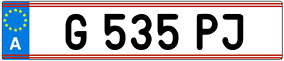 Trailer License Plate